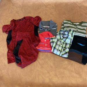 Boy’s Sz 8/10 M shirts brand Cat & Jack, Hawk, Cherokee, Circo, Tek Gear